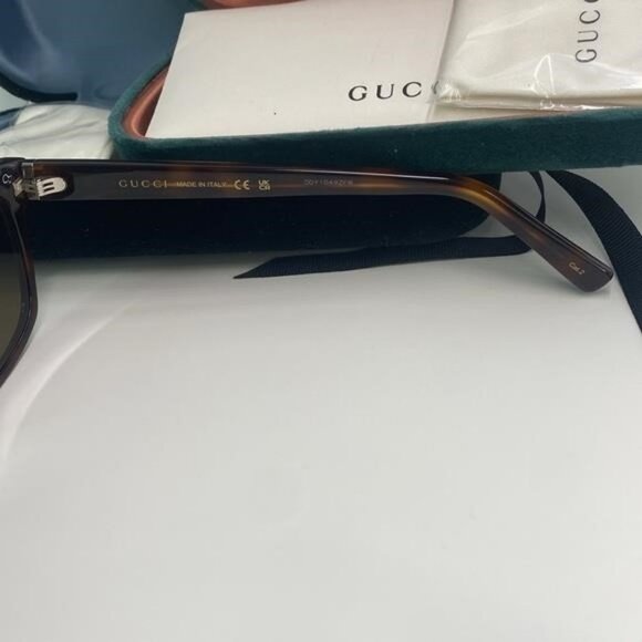 New Authentic Gucci GG0450S 003 57 Men's Sunglasses - Picture 9 of 11